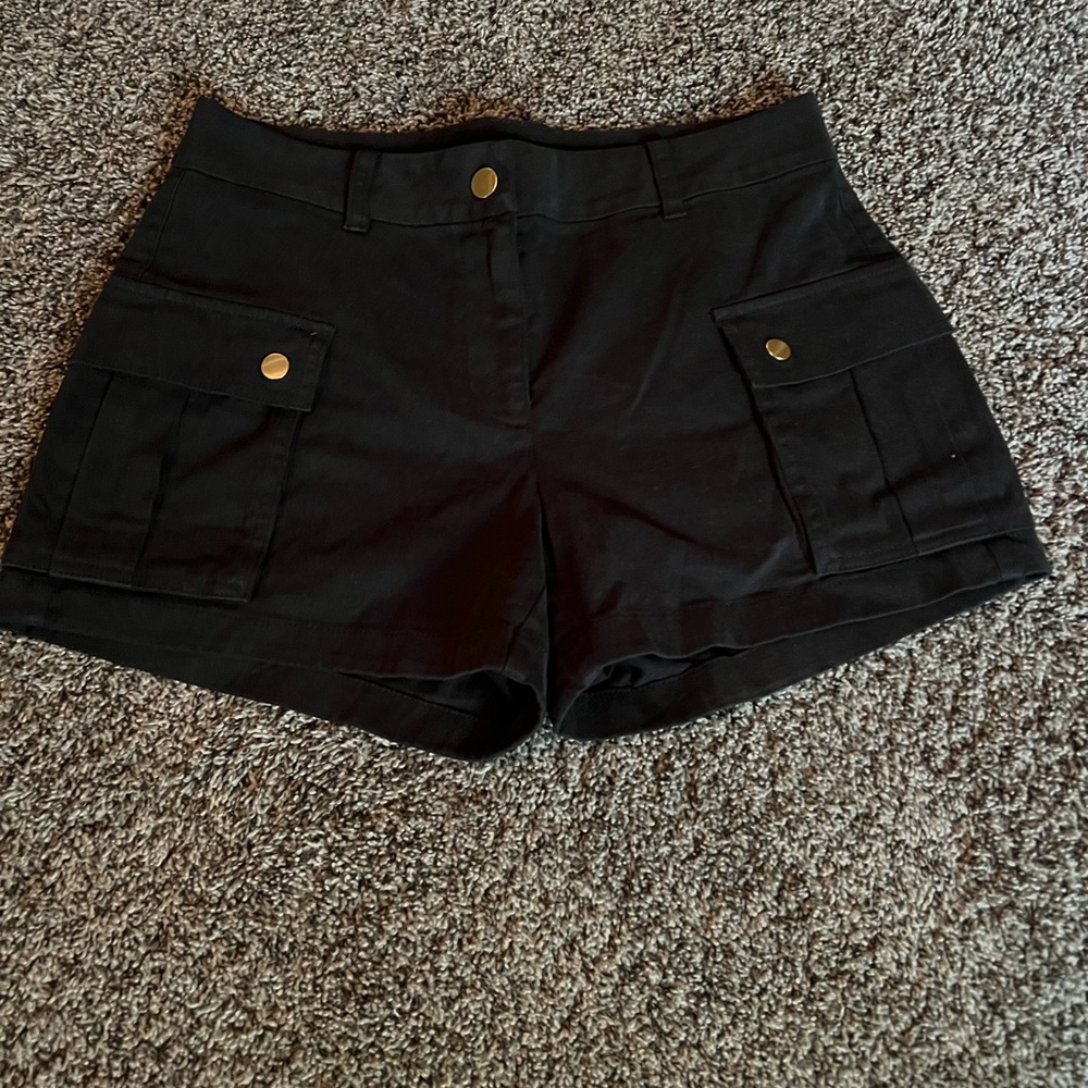 J. Crew Black Cargo Shorts with Sturdy Cotton Blend